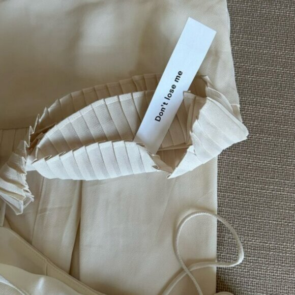 NWT Reformation Suki Midi Dress Sz4 Fior Di Latte Cream - Picture 7 of 9